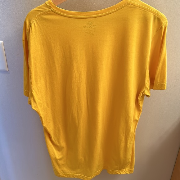 Lacoste Pima cotton short sleeve, yellow, XL/6 - Picture 3 of 3